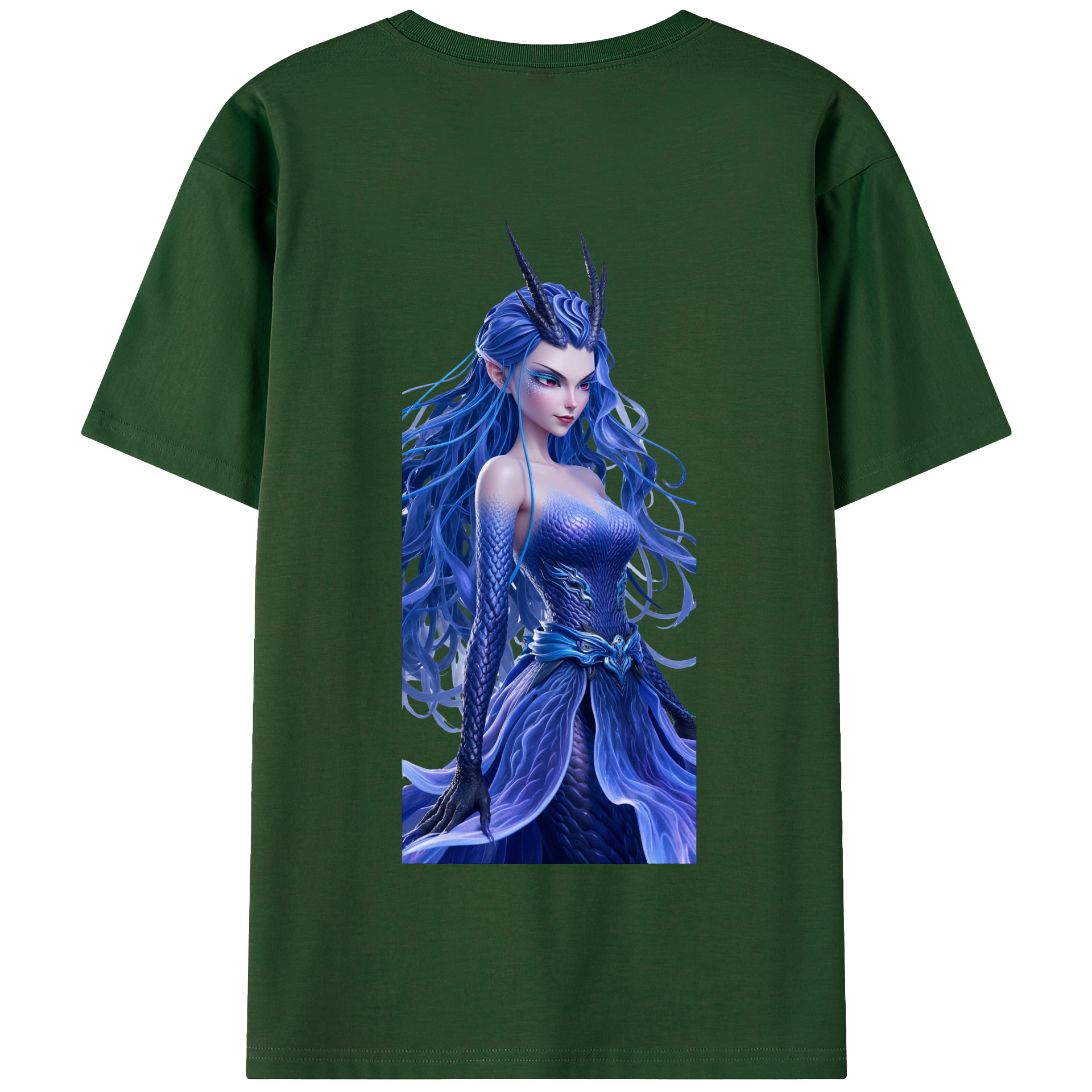 （画像用） Ne Zha 2 ナタ 魔童の大暴れ 綿100％半袖Tシャツ（背面プリント）